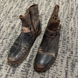 Women’s Black and Brown Leather Boots